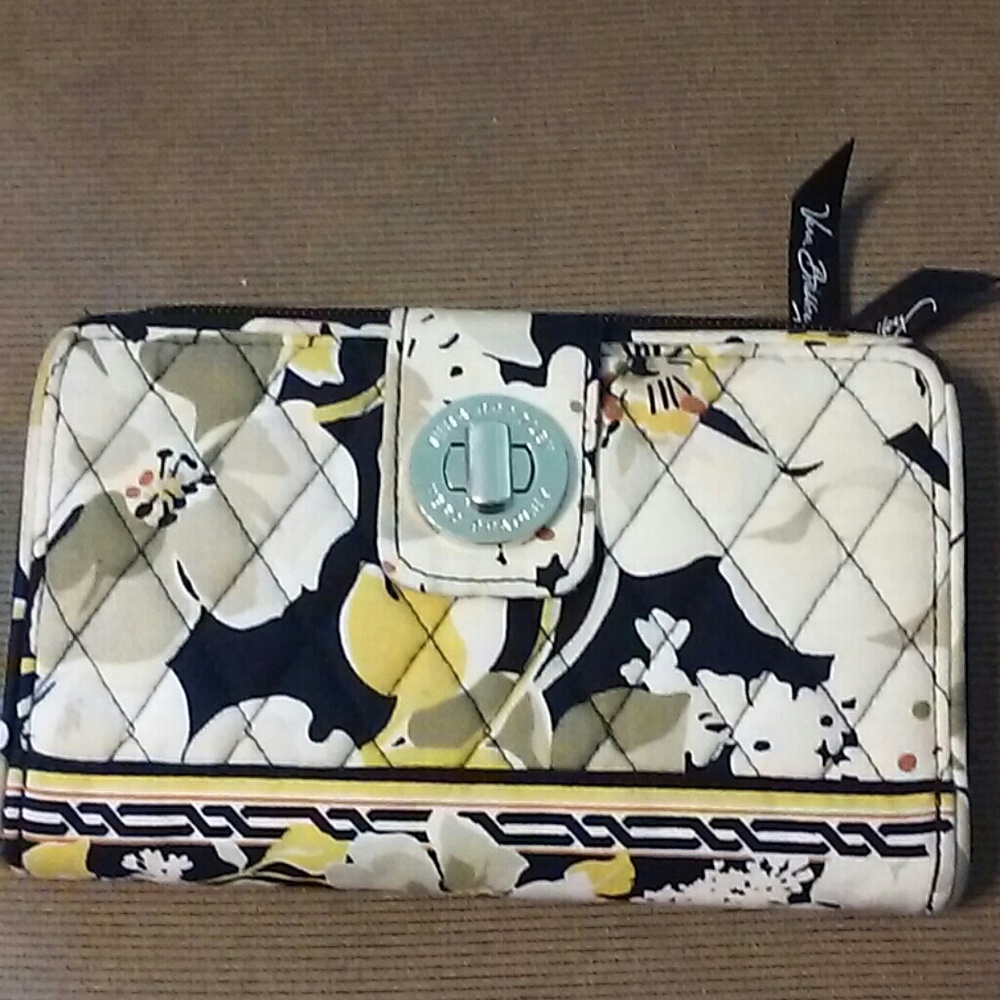 Vera Bradley Turn Lock Wallet Dogwood